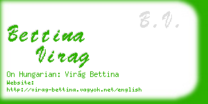 bettina virag business card