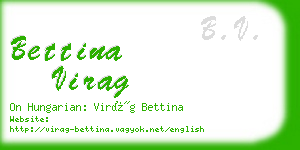 bettina virag business card